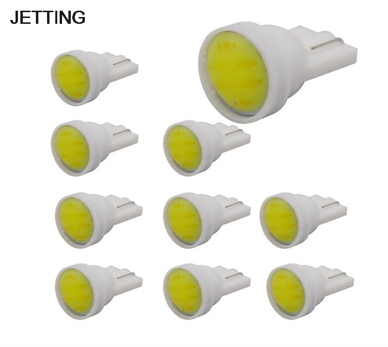 

10pcs Car-styling T10 12V COB SMD Error Free LED Wedge Light Side Bulb for Car Tail Light Parking Dome Door Map Car Led Light