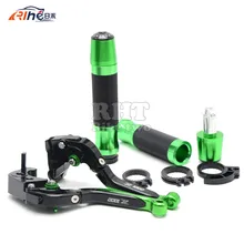 Motorcycle CNC Adjustable Folding Extendable Brake Clutch Levers & Handlebar Handle Grips Covers For KAWASAKI Z1000 16 15 14 13