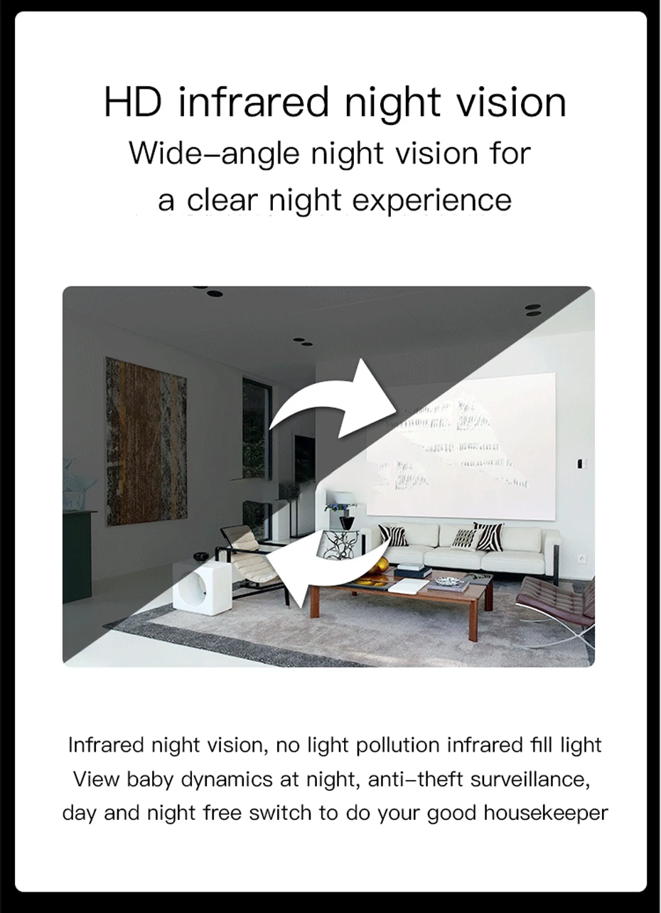 Lifesmart Frame Camera 1080P Detachable Wireless IP Camera 360 Angle Webcam Smart Camera WiFi Pan-tilt Night Vision WiFi Camera (8)