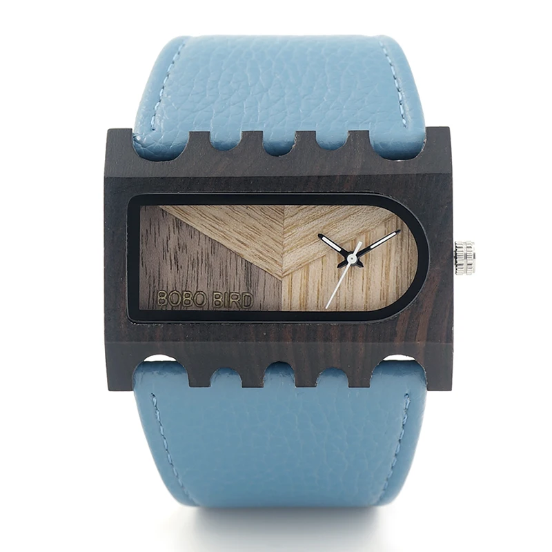 BOBO BIRD женские часы с широким ремешком прямоугольная бамбуковая деревянная женская одежда часы reloje mujer в подарочной коробке zegarek damski V-N21