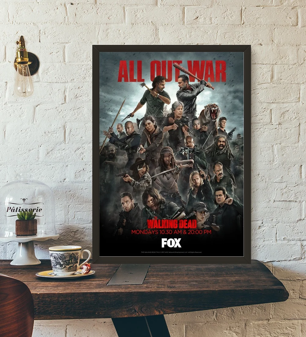 

The Walking Dead Poster - TV Series Season 8 Wall Art Wall Decor Silk Prints Art Poster Paintings For Living Room No Frame