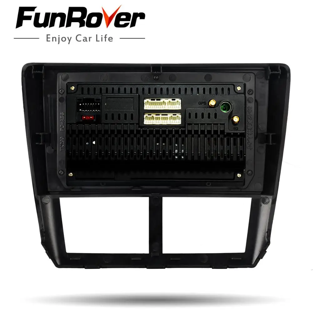 Clearance Funrover 2.5D+IPS 2 din Android 9.0 Car DVD radio GPS Navi Player Radio For Subaru Forester 3 XV WRX 2008 2009 - 2012 Multimedia 5