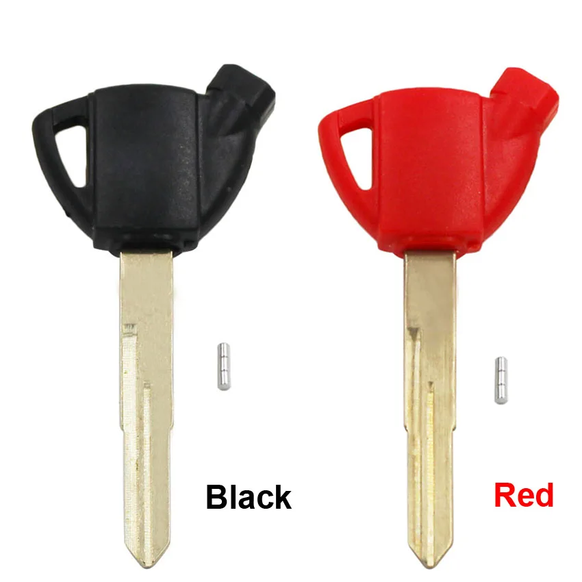 

Remote Transponder Key Shell Case with Magnet Type A for Burgman AN650 Uncut Blade for Suzuki GEMMA250/400/650 Black/Red Color