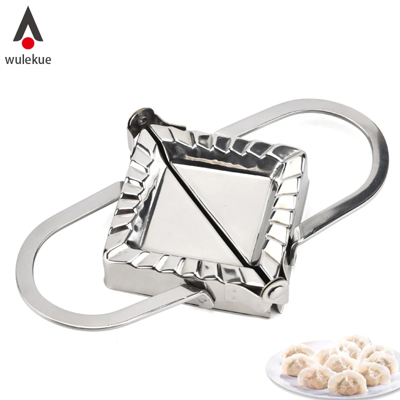 Wulekue 1PCS Stainless Steel Dumpling Maker Wraper Dough Kitchen Cooking Tool