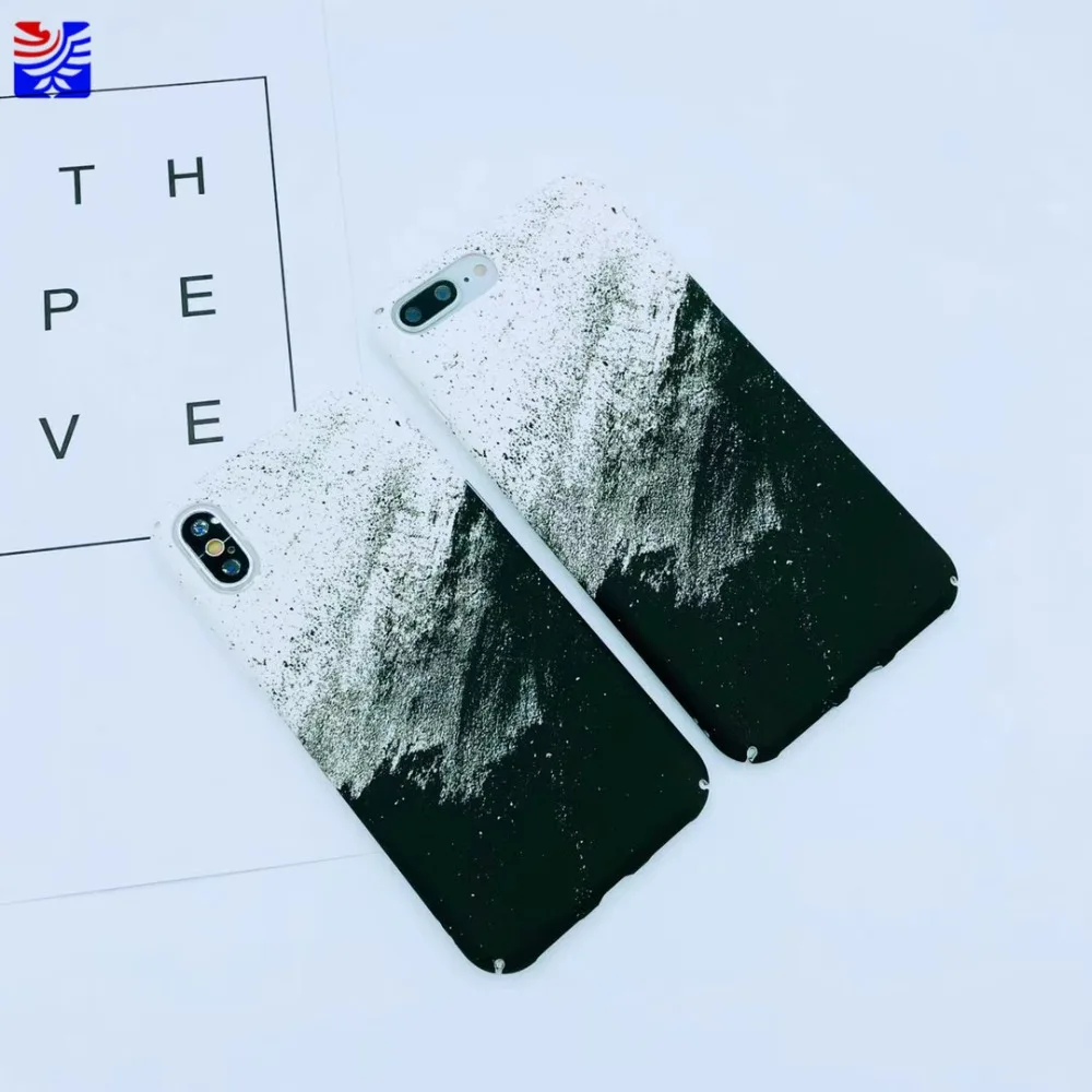 Чехол для телефона PEIPENG с рисунком пейзажа iPhone 6 6s 6plus 7 8 plus X защитный чехол Жесткий