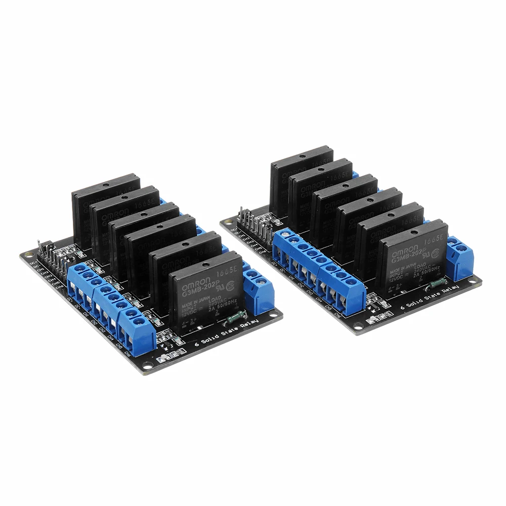 

6 Channel DC 12V Relay Module Solid State High and low Level Trigger For Arduino 240V2A