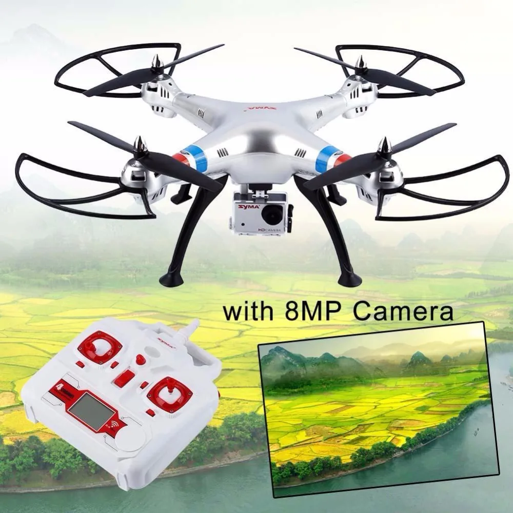 8MP Camera 2.4G 4CH 6-Axis Gyro Remote Control Quadcopter UAV Drone Syma X8G