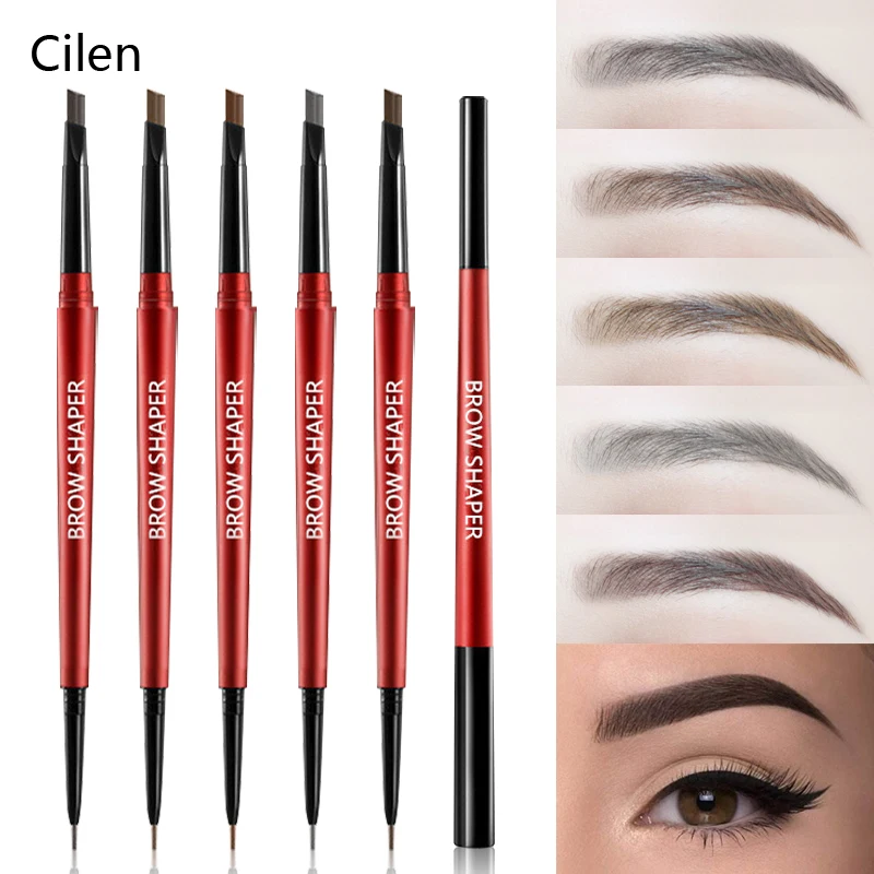 

5 Color Eyebrow Cosmetic Eyes Makeup Matte Natural Double Head Eyebrow Pencil +Eyebrows Tint Liquid Waterpoof Long-lasting