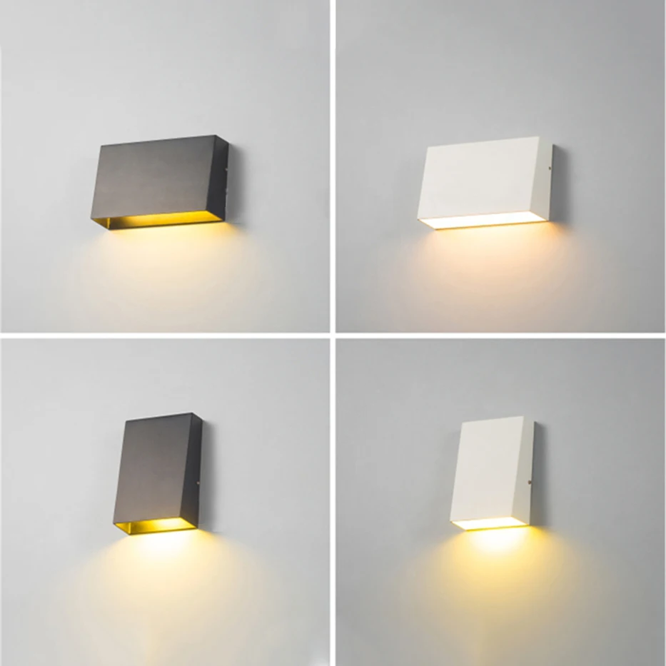 6W/3W LED Wall Light Outdoor Waterproof IP65 Porch Garden Wall Lamp Home Sconce Indoor Decoration Lighting Lamp Aluminum ZBW0003