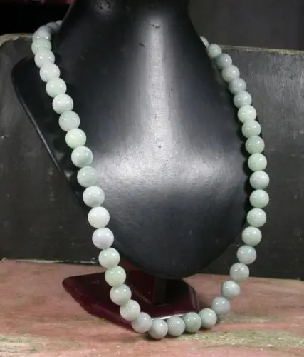 

0121 Natural A JADE Jadeite Bead beads Necklace 26 inches