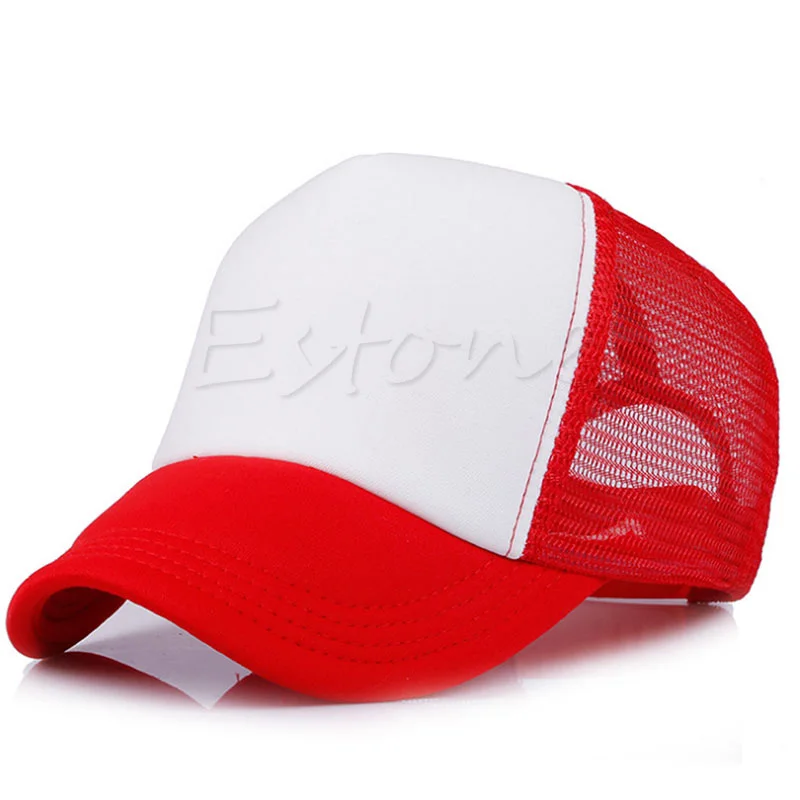 Детская кепка для мальчиков и девочек, бейсбольный берет, детская кепка, шапка - Цвет: red and white