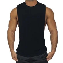 Мужская майка s для бодибилдинга, Мужская одежда для тренажерного зала, майка для мышц с круглым вырезом из хлопка, мужская майка без рукавов