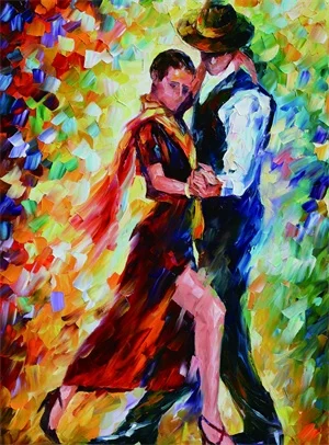 Настенный Декор для дома бескаркасные абстрактные Dance Tango Безрамная Картина на
