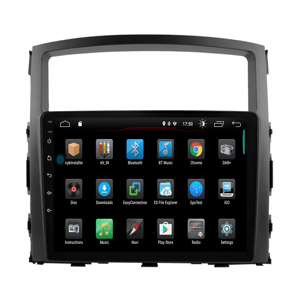 

android 9.1 car dvd gps multimedia player For Mitsubishi Pajero 2006-2014 car dvd navigation radio video audio player 2 din