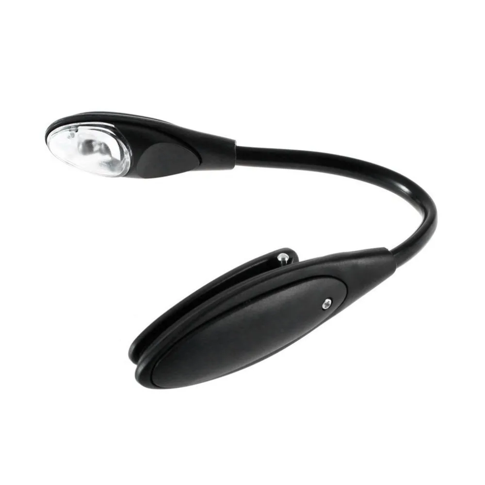 

Mini Flexible Clip-On Bright Book Light Laptop White LED Book Reading Light Lamp Compact Portable Student Dormitory Lights
