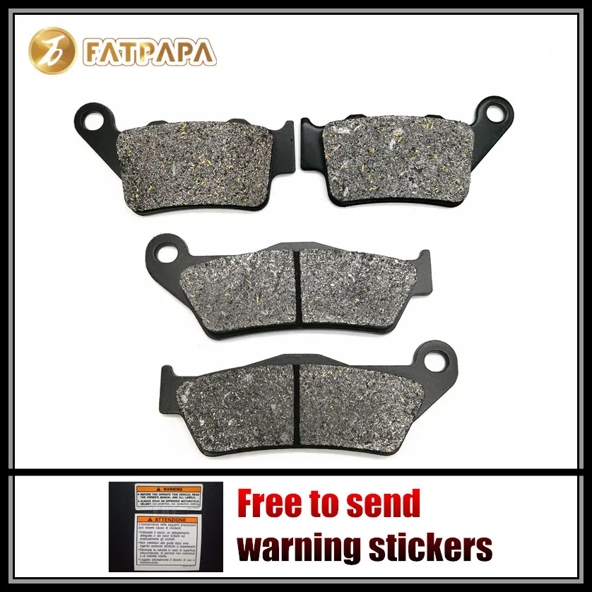 Motorcycle Accessories F + R Disc Brake Pads Set Fit For KTM 625 SXC SXC625 2003-2004