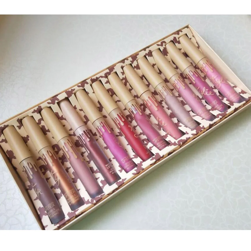 

Lip Gloss Cosmetics On Vacation Edition Collection 12pcs Matte Lipstick Set Makeup set