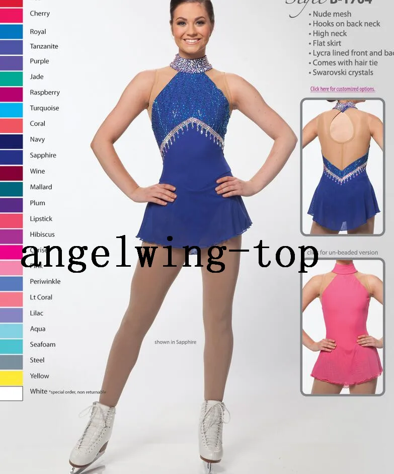 Ice Skating Competition Dresses Girls Custom Figure Skating Dress Women