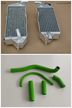 

Alloy Aluminum Radiator & Green Hose For Kawasaki KX500 KX 500 1988 -2004 03 02 01 00
