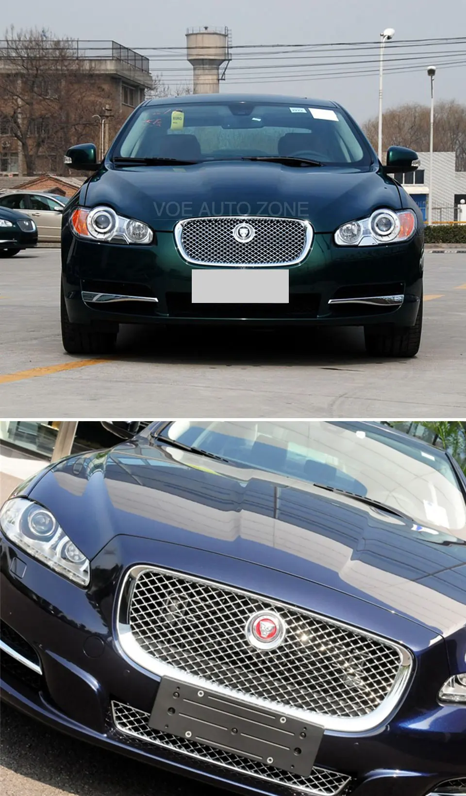 Для Jaguar XF 2008- автомобильный Стайлинг ABS передняя капот гоночный гриль решетка облицовки радиатора Авто запасная часть серебристый/черный