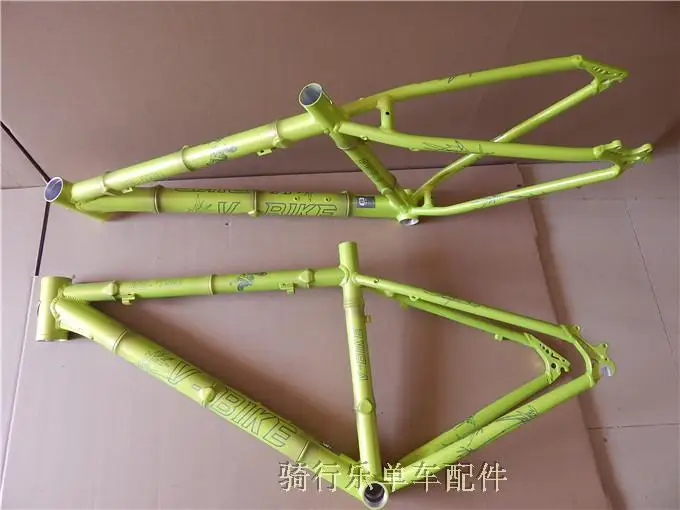 

last 4 stock cool price Bamboo green aluminum alloy mtb 26 16 frame
