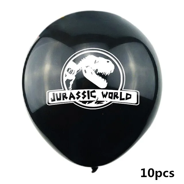 1 шт. синий с днем рождения динозавр баннер Дракон Globos мир Юрского периода животные мяч вечерние принадлежности Дети подарок на день рождения шар - Цвет: Black