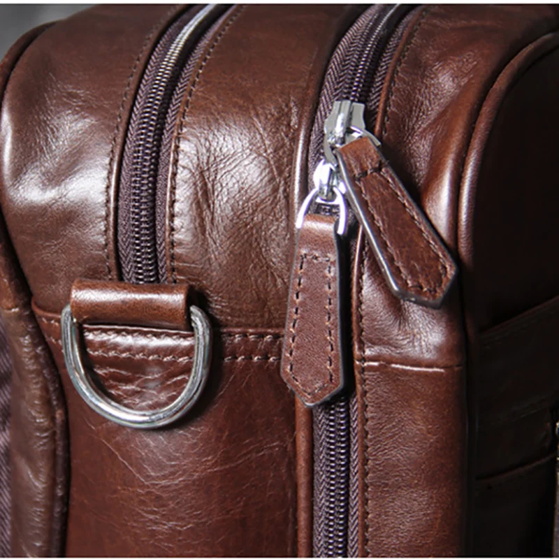 Männlichen Crossbody Handgemachte tasche Schulter Casual Bjyl Kopf Laptop Business Retro Leder Tasche Coffee Rindsleder nFYBA6TWq