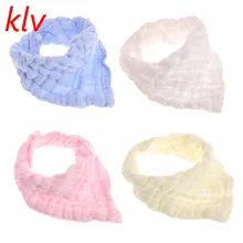 4 шт. для маленьких мальчиков Обувь для девочек нагрудники Смешанный хлопок марли слюны Полотенца младенческой Дети нагрудники Кормление бандана