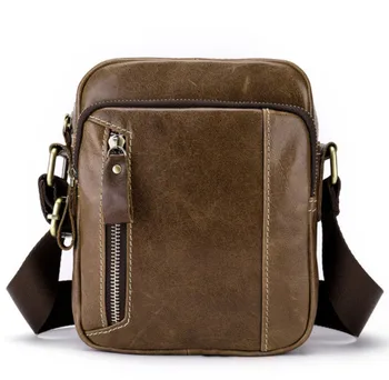 

New men's Vintage Messenger bag male Single Flap cow leather shoulder Messenger Bags men man Crossbody handbags