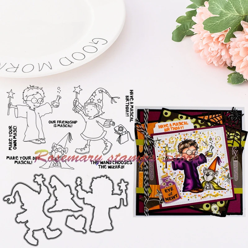 Rosemary Stamps Make Your Own Magic Metal Cutting Dies And Stamps Diy Scrapbooking Card Paper Craft Handmade Album Handbook Cutting Dies Aliexpress