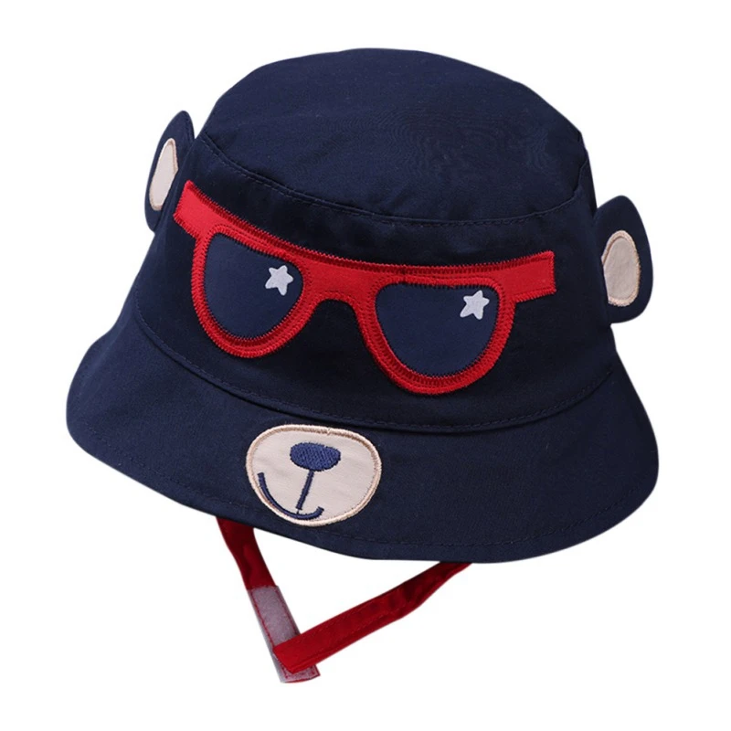 

Baby Boys Girls Hats Spring Accessories Toddler HeadwearA Bucket Cartoon Cotton Baby Reversible Caps Kids Sun Printed