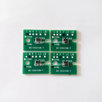 

4 color/set Permanent chip for Roland XF-640 VS-640I Printer with DX7 Printhead Endless Chip C M Y K