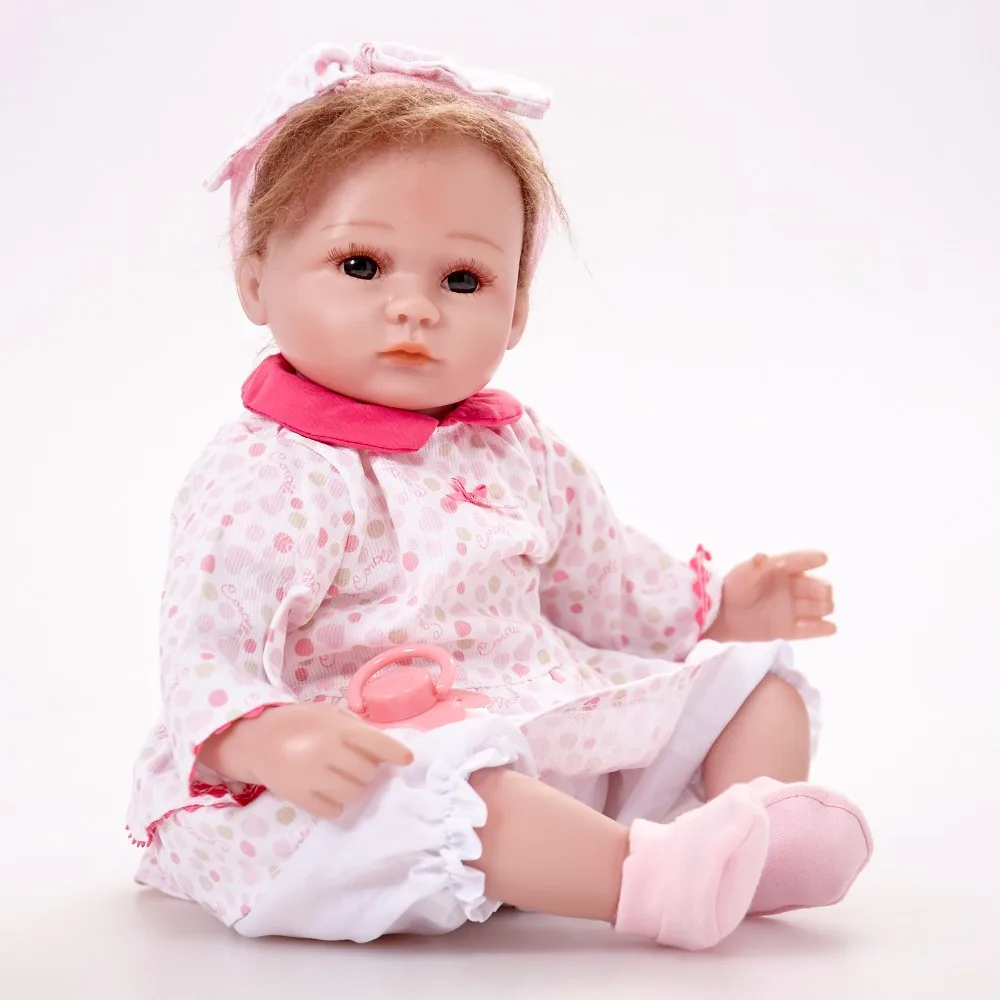 45 см детские куклы реалистичные Reborn Baby кукла Фигурка Игрушки Силиконовые Детские