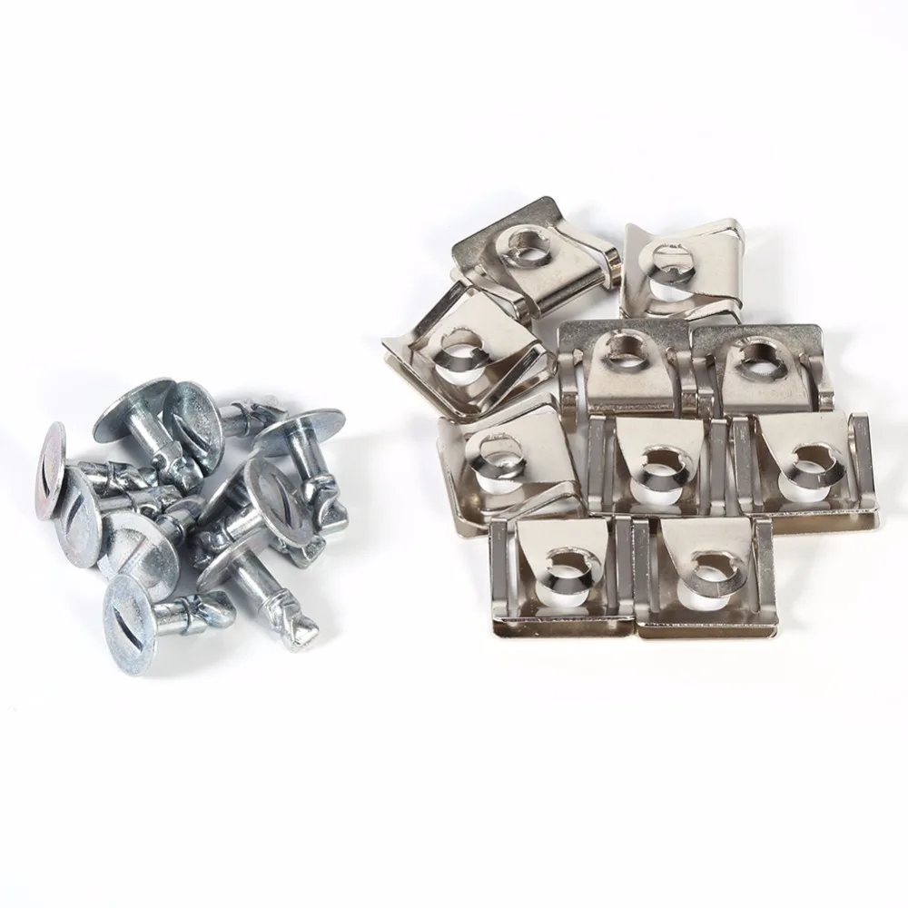 Undertray Clips 10x Under Engine Cover Screw Undertray Metal Clips For 8D0805121