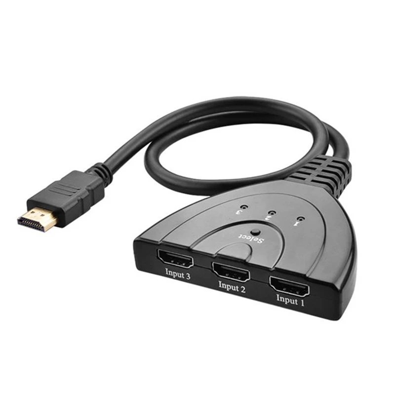 Rankman HDMI сплиттер 1x3 коммутатор 4K* 2K 1080P 3 порта HDMI сплиттер 3 в 1 выход адаптер концентратор для DVD ноутбук с HDTV