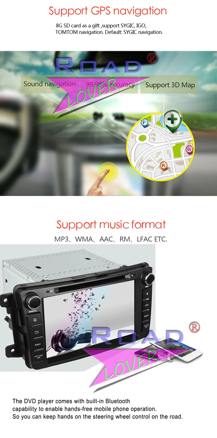 Top Roadlover Android 9.0 Car DVD Player Autoradio For Mazda CX-9 2007- Stereo GPS Navigation Magnitol Double Din 7" HD Monitor MP3 12