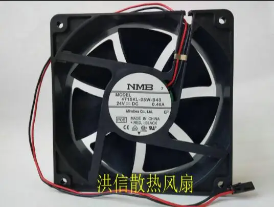 Оригинальный NMB 12038 4715KL-05 W-B40 24V 0.46A 2-проводной преобразователь частоты большое