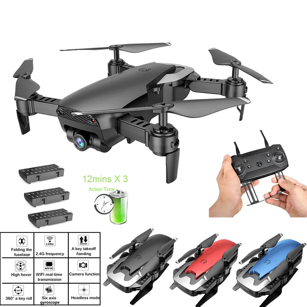 

X12 480P Camera WiFi FPV Drone Altitude Hold RC Quadcopter With Three Battery