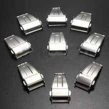 16-21mm Stainless Steel Push Button 3 Fold Deployment Watch Band Clasp Buckle Store 51 18mm stainless steel wrist watch band with fold over clasp with push bottom