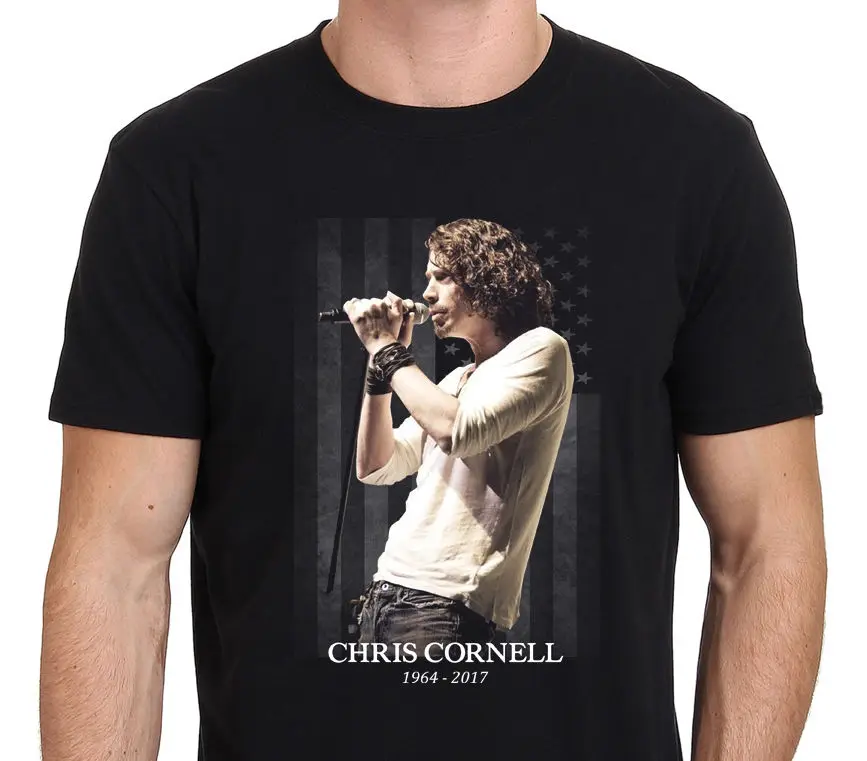 Chris Cornell 1964-2018 Мужская футболка Размер: S-to-XXXLPrint мужская летняя | одежда