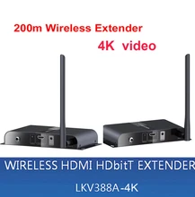 LKV388A-4K Wireless AV HDMI HDbitT Transmitter and Receiver Kit / 656Ft /200M Wireless Extender 4k video transmitter receiver