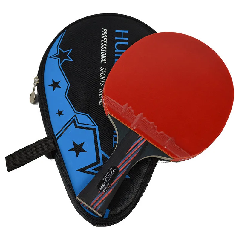 Huieson Carbon Fiber Table Tennis Racket Blade Double Face Pimples-in Racket Rubber Table Tennis Bat with Bag Top Recommended (9)
