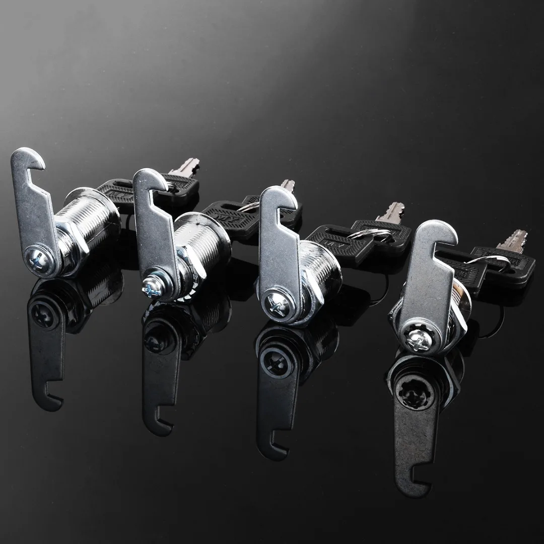 16/20/25/30mm Cabinet Mailbox Lock Furniture Door Drawer Cupboard Wardrobe Cam Locks with Universal 2 Keys Hardware Accessory