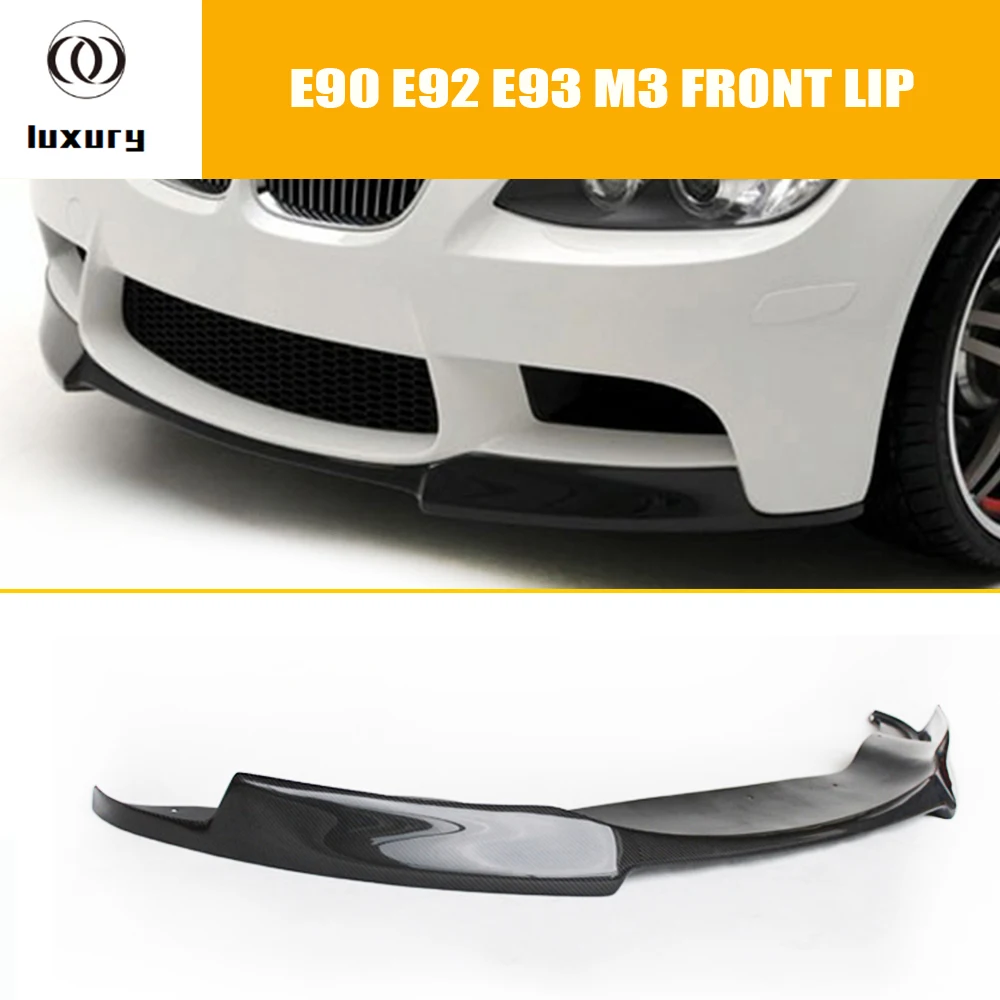 M3 V Style Carbon Fiber Front Bumper Lip Chin Spoiler for BMW E90 E92 E93 M3 2006 2011-in ...