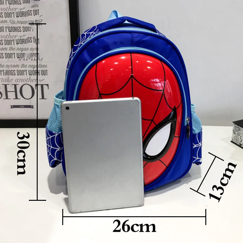 Дисней 3D мультфильм дети рюкзак плюшевые сумки Marvel Супермен Человек паук Бэтмен