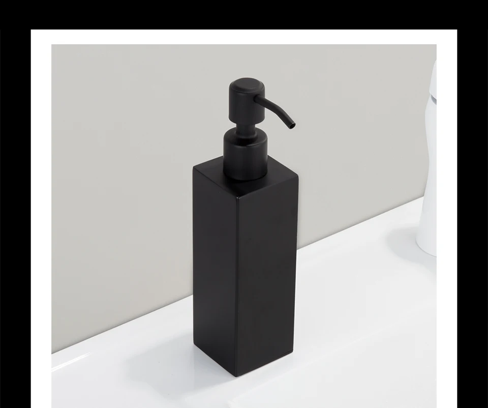 Frap Нержавеющая сталь Ванная комната Кухня черная рука мыла спрей для жидкого мыла Кухня раковина замена Y18004