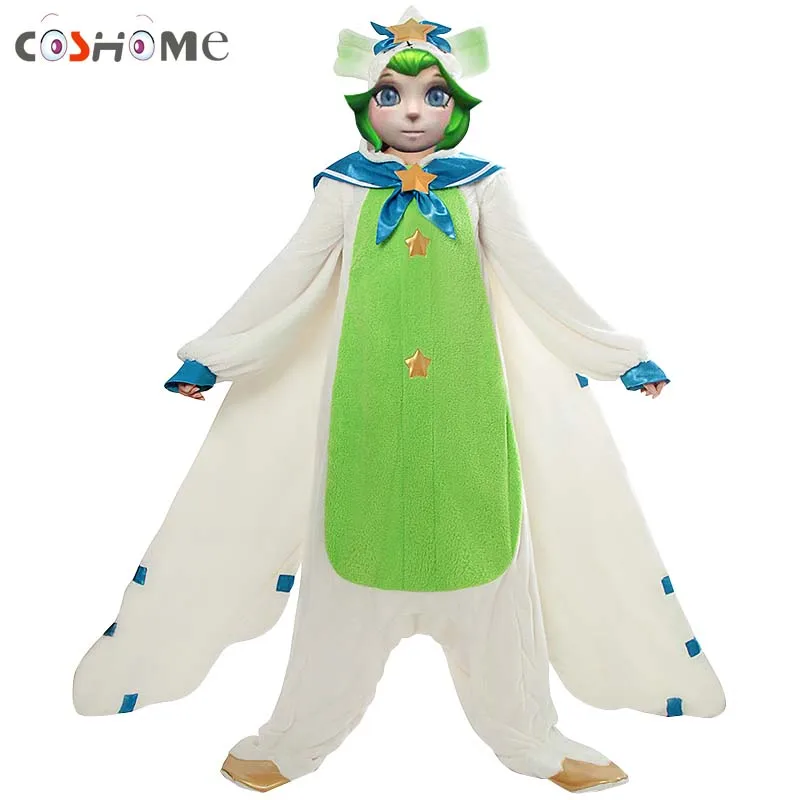 

Coshome LOL Lulu Cosplay Costume Women Girls Pajamas Winter Pajama for Halloween Party