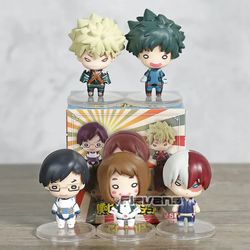 Мой герой фигура академии талисман NITOTAN набор 5 Deku Bakugo Shoto Ochako Tenya|Игровые фигурки и