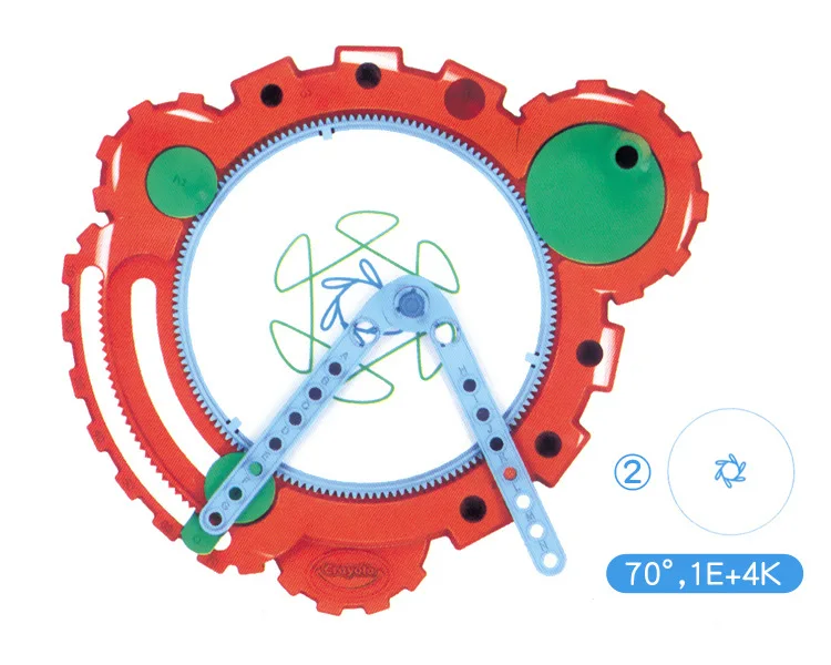 Волшебный Спирограф, игрушки для рисования, набор, креативные геометрические изменения, узор, Ранние обучающие игрушки для рисования для детей