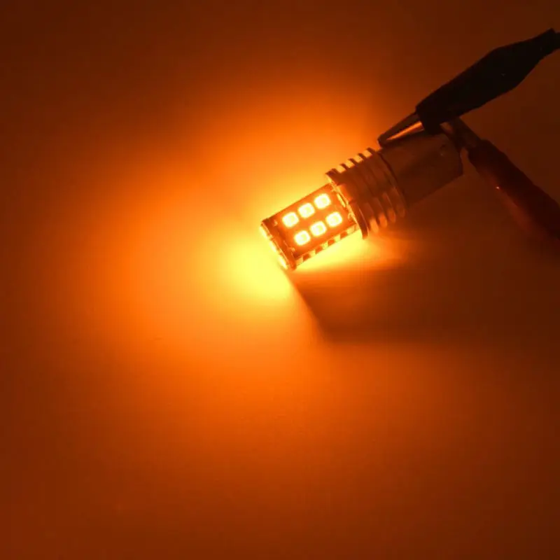 Желтый и оранжевый 1156-2835 15-SMD BA15S P21/5 W светодиодная лампа для авто сигнальные огни автомобиля лампы